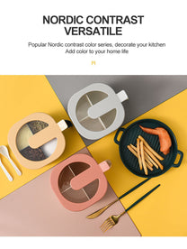 4 In 1 Partition Kitchen Seasoning Spice Box with Spoons