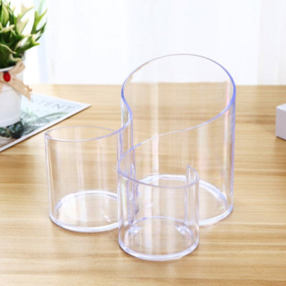 3 Compartments Transparent Acrylic Cosmetic Organizer